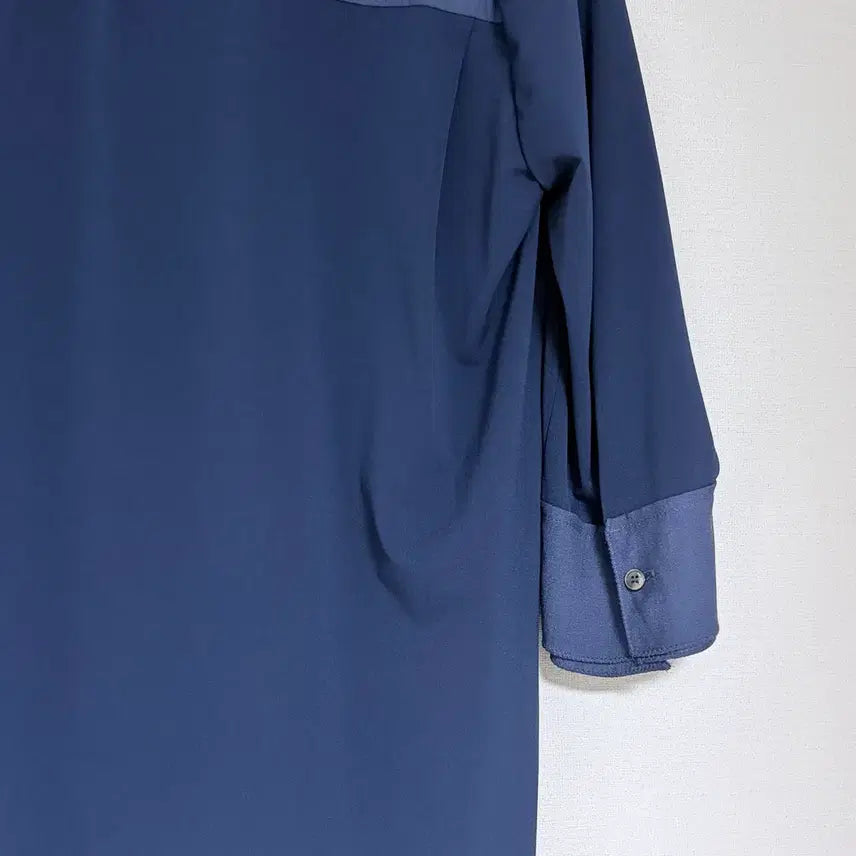 [BUNJANG] Carries Note Navy Blouse / 캐리스노트 Carries Note 남방 블라우스 네이비