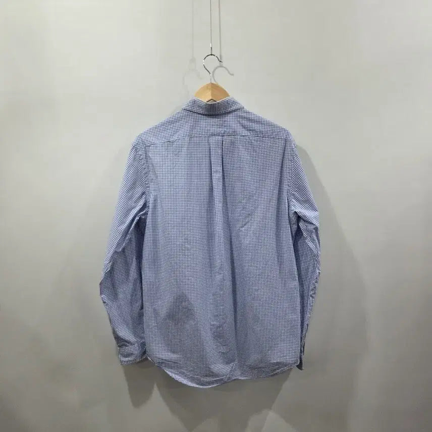 [BUNJANG] Polo Ralph Lauren Gingham Check Button-Down Shirt / 폴로랄프로렌 버튼다운 블루 깅엄체크 셔츠 L