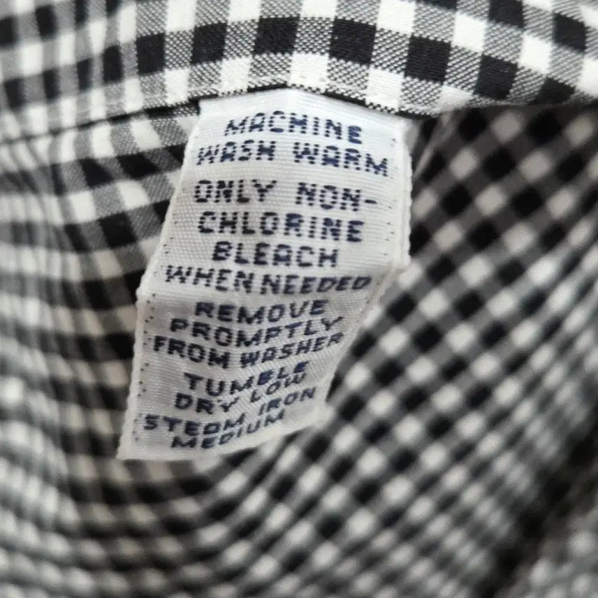 [BUNJANG] Polo Ralph Lauren Gingham Check Button-Down Shirt / 폴로랄프로렌 버튼다운 블랙 깅엄체크 셔츠 S