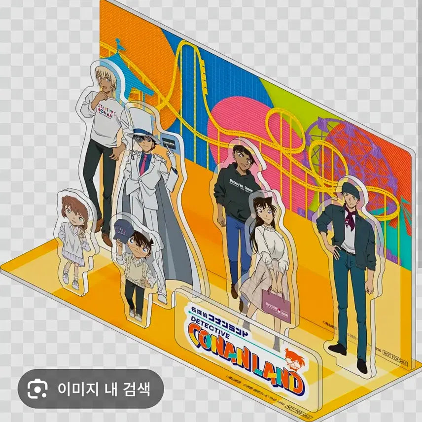 [BUNJANG] Detective Conan Diorama Acrylic Stand Set / 할인)코난랜드 디오라마 아크릴 괴도키드,아무로,하이바라,슈이치