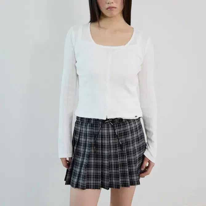 [BUNJANG] Avam Home Check Pleated Mini Skirt / Avam home 아밤홈 체크 플리츠 미니 스커트 s
