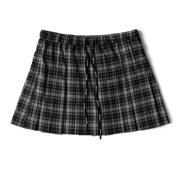 [BUNJANG] Avam Home Check Pleated Mini Skirt / Avam home 아밤홈 체크 플리츠 미니 스커트 s