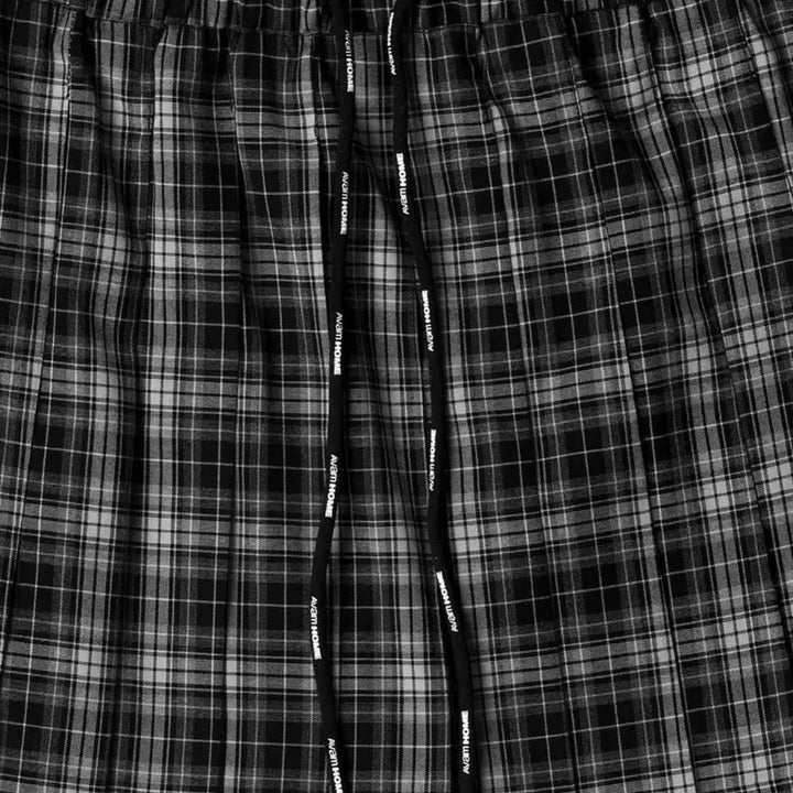 [BUNJANG] Avam Home Check Pleated Mini Skirt / Avam home 아밤홈 체크 플리츠 미니 스커트 s