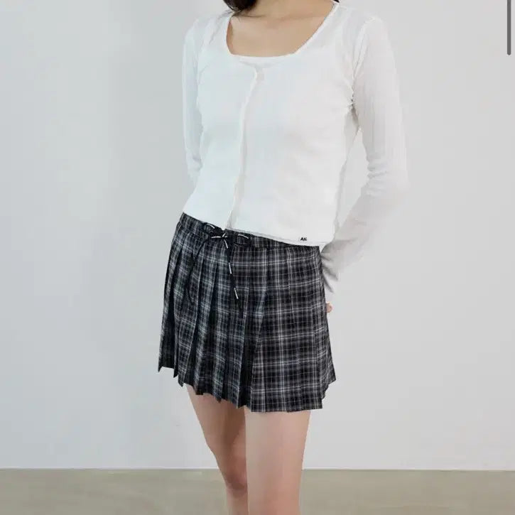 [BUNJANG] Avam Home Check Pleated Mini Skirt / Avam home 아밤홈 체크 플리츠 미니 스커트 s