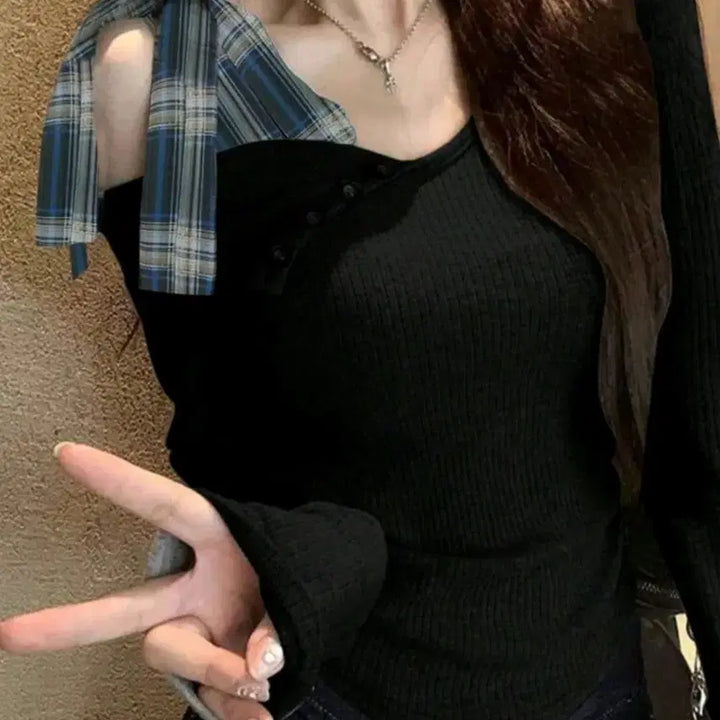 [BUNJANG] Off-Shoulder Knit / 오프숄더 니트