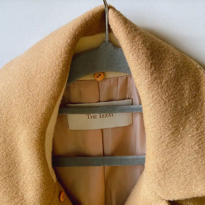 [BUNJANG] THE IZZAT Camel Wool Coat / THE IZZAT 더 아이잗 카멜 울 코트 벨트 모직코트