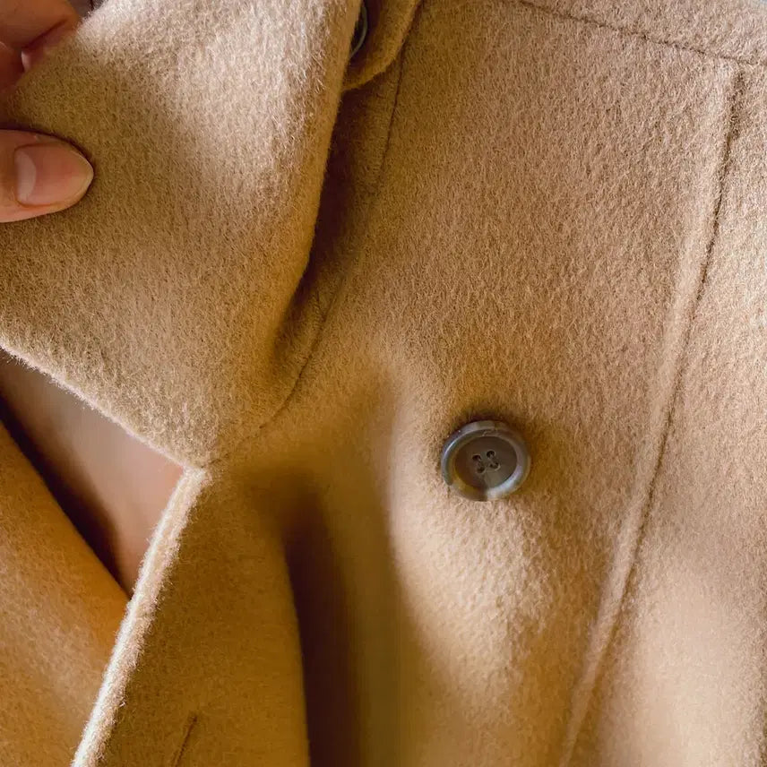 [BUNJANG] THE IZZAT Camel Wool Coat / THE IZZAT 더 아이잗 카멜 울 코트 벨트 모직코트