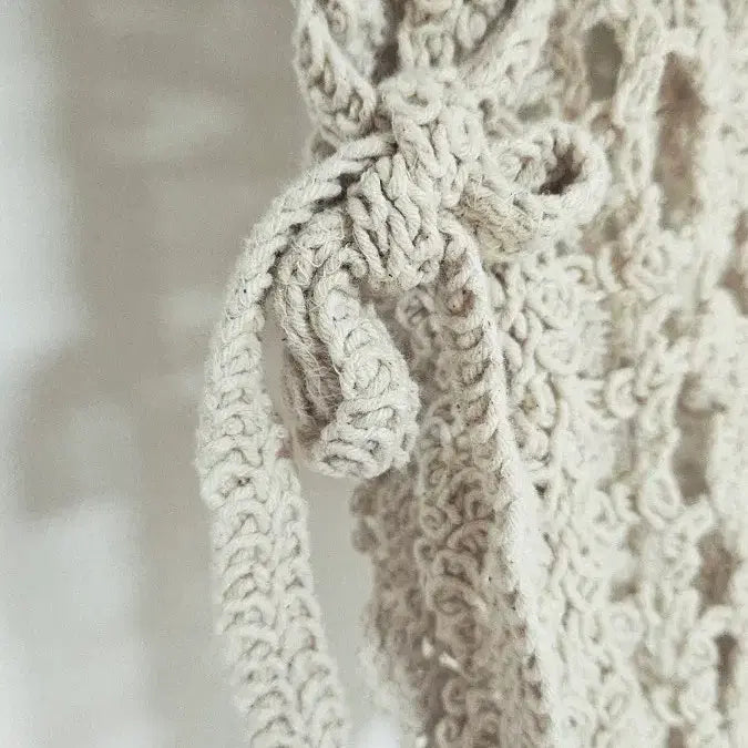 [BUNJANG] Crochet Vest / 아이보리색 뜨개질 조끼 크로셰 베스트