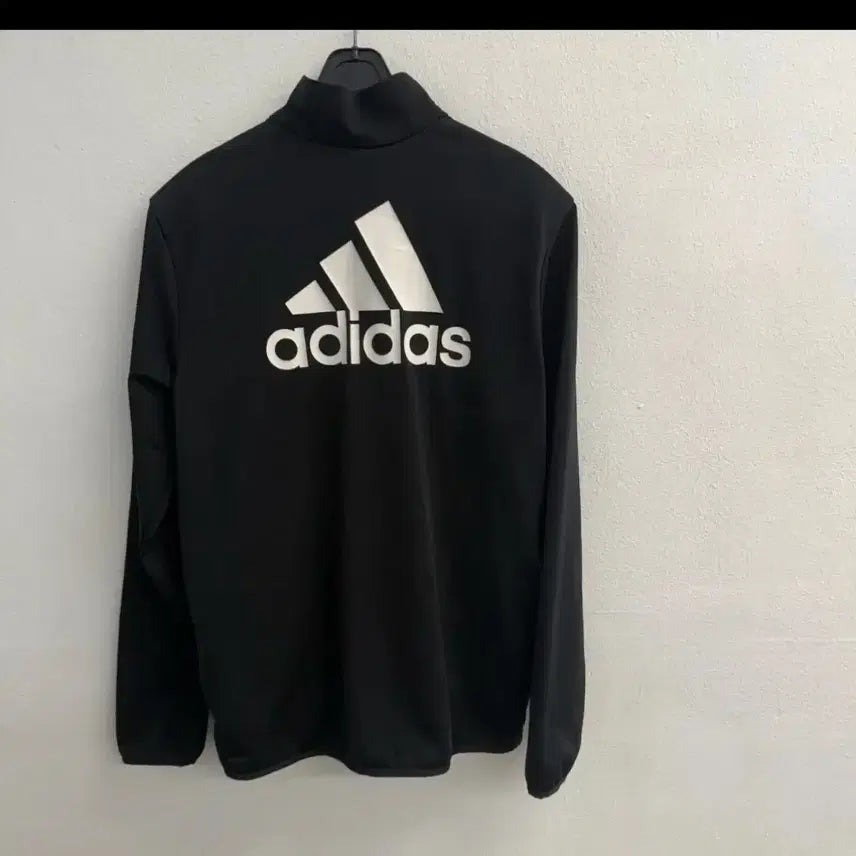 [BUNJANG] Adidas Black Zip-up Jacket / 아디다스 삼선 로고 블랙 집업 us