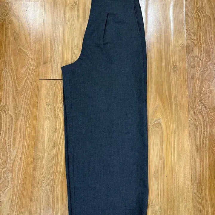 [BUNJANG] Charcoal Gray Wide Back-banded Slacks - Women's Size 55 / 여성 챠콜 그레이 와이드 뒷밴딩 슬랙스 55사이즈 새상품