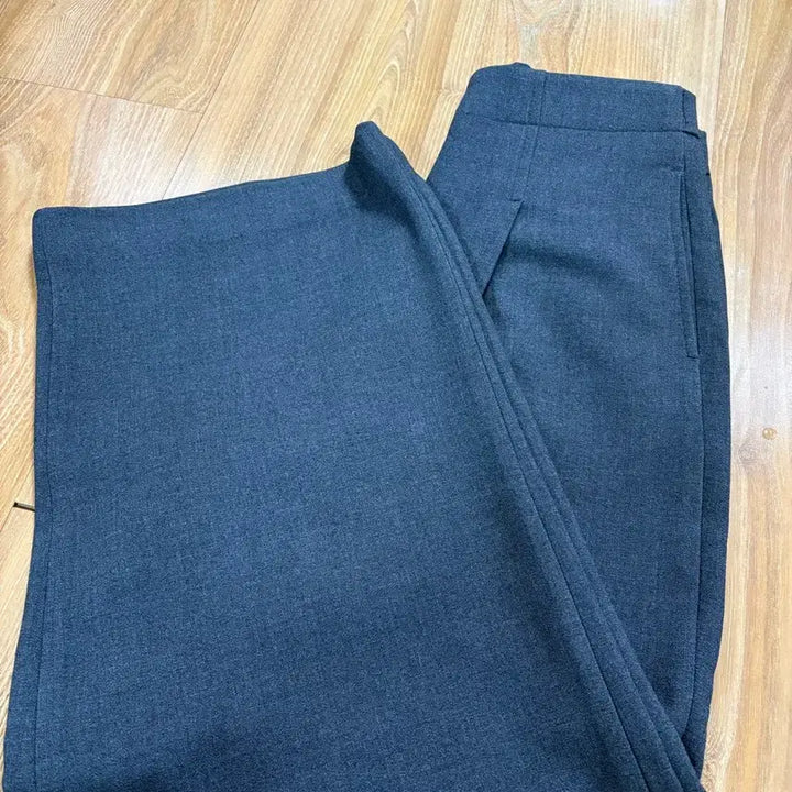 [BUNJANG] Charcoal Gray Wide Back-banded Slacks - Women's Size 55 / 여성 챠콜 그레이 와이드 뒷밴딩 슬랙스 55사이즈 새상품