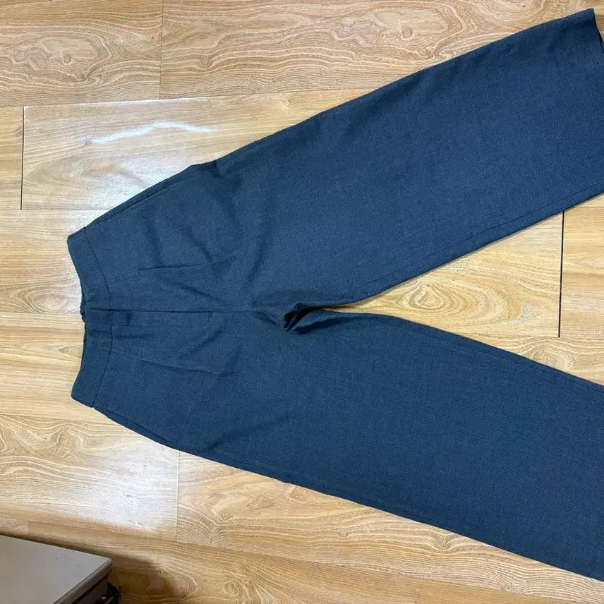 [BUNJANG] Charcoal Gray Wide Back-banded Slacks - Women's Size 55 / 여성 챠콜 그레이 와이드 뒷밴딩 슬랙스 55사이즈 새상품