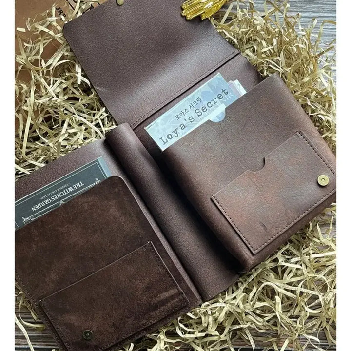 [BUNJANG] Vintage Scrapbooking Bundle Set (1,500 Sheets) & Leather Storage Pouch / 빈티지다꾸 가죽보관함(미개봉 새제품)&소분1,500장(새상품4개포함)