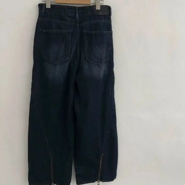 [BUNJANG] Maison Mine Y2K Vintage Denim Wide Pants / 메종미네드 Y2K 빈티지 워싱 데님 와이드 팬츠
