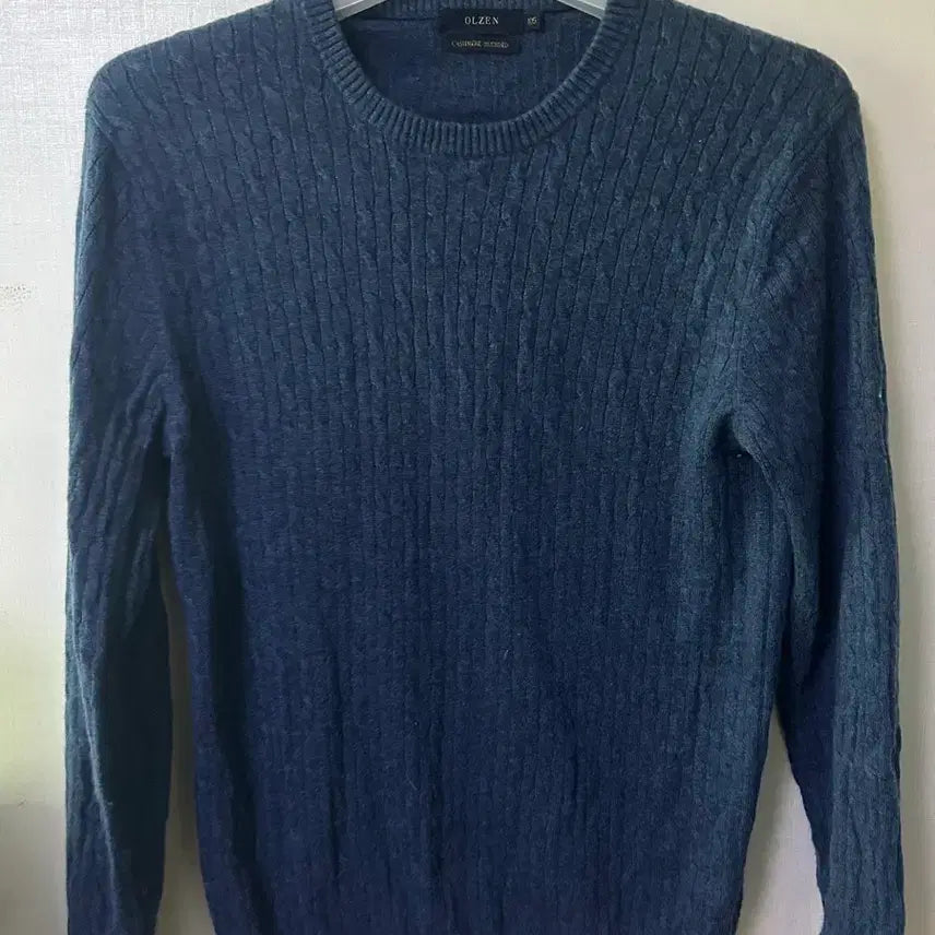 [BUNJANG] OLZEN Cashmere Cable Knit Sweater 105 / OLZEN 올젠 캐시미어 꽈배기 케이블 니트 105