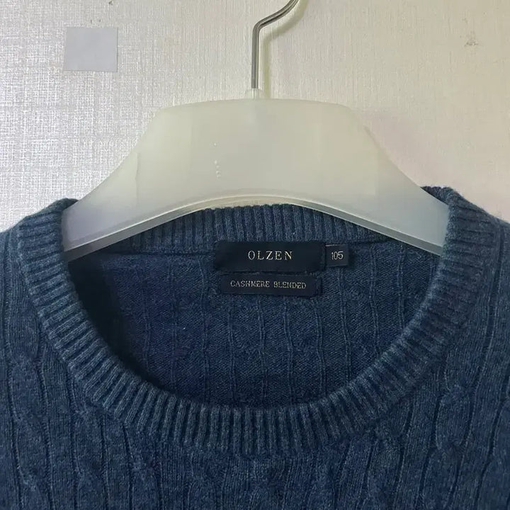 [BUNJANG] OLZEN Cashmere Cable Knit Sweater 105 / OLZEN 올젠 캐시미어 꽈배기 케이블 니트 105