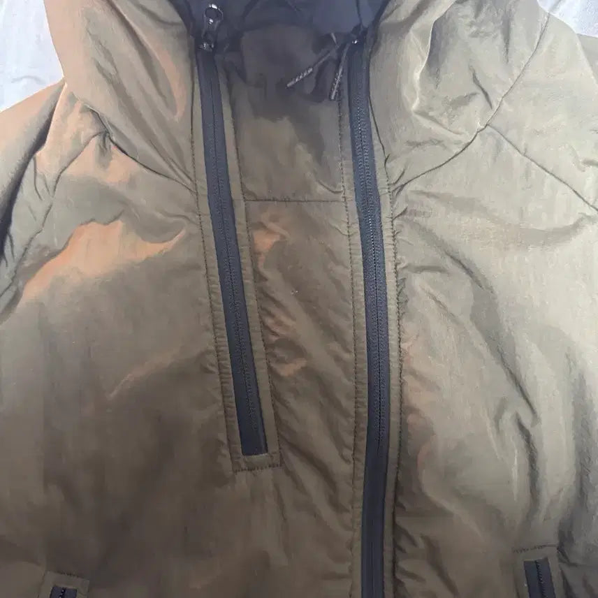[BUNJANG] Moif Double Zip Insulation Parka Jacket - Khaki / 모이프 더블집 인슐레이션 파카 자켓 3사이즈