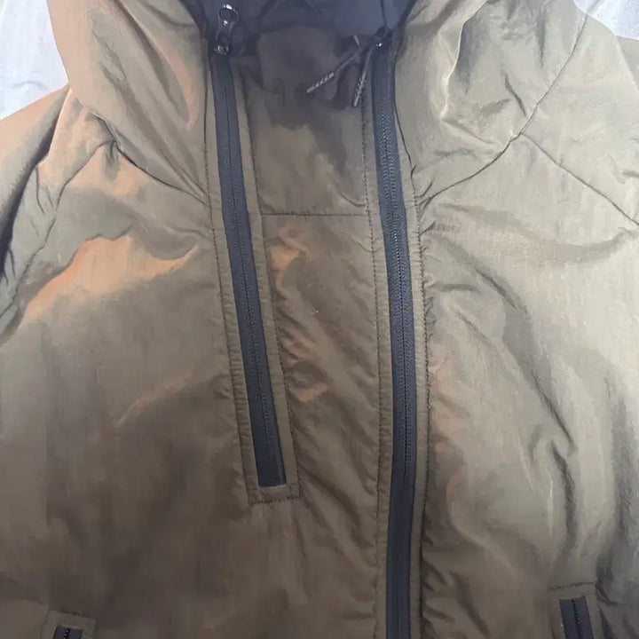 [BUNJANG] Moif Double Zip Insulation Parka Jacket - Khaki / 모이프 더블집 인슐레이션 파카 자켓 3사이즈
