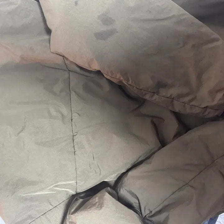 [BUNJANG] Moif Double Zip Insulation Parka Jacket - Khaki / 모이프 더블집 인슐레이션 파카 자켓 3사이즈