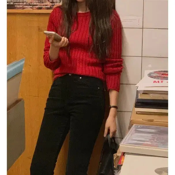 [BUNJANG] Edmore Nut Corduroy Fleece Lined Slim Long Bootcut Pants - Size S / 새상품) 에드모어 너트 코듀로이 기모 슬림 롱 부츠컷 팬츠/ 롱 S