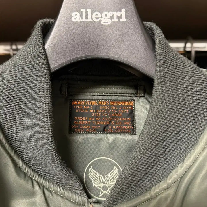 [BUNJANG] Buzz Rickson's Albert Turner MA-1 Jacket / 버즈릭슨 알버트터너 ma-1 xxl