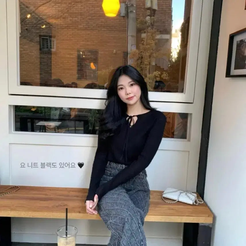 [BUNJANG] OurRiss Knit - Black / 아워리스 홀가먼트 캐시미어 리본 니트 / 타낫 르플레인 리즈 온트 시예