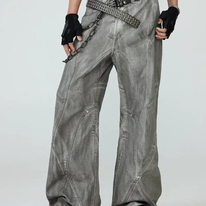 [BUNJANG] FRKM SCD Distressed Wash Flare Denim Pants L / FRKM SCD 디스트로이드 워싱 플레어 데님 팬츠 L