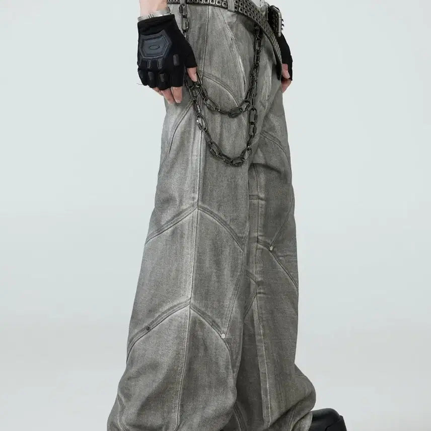 [BUNJANG] FRKM SCD Distressed Wash Flare Denim Pants L / FRKM SCD 디스트로이드 워싱 플레어 데님 팬츠 L