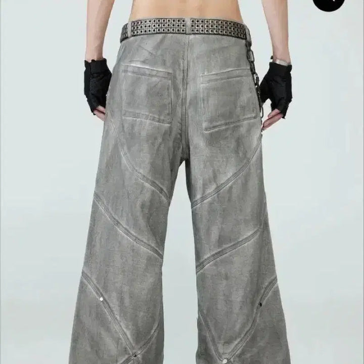 [BUNJANG] FRKM SCD Distressed Wash Flare Denim Pants L / FRKM SCD 디스트로이드 워싱 플레어 데님 팬츠 L