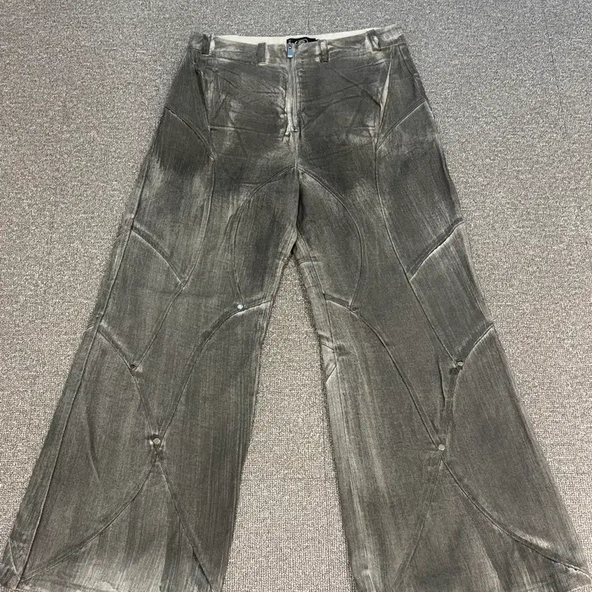 [BUNJANG] FRKM SCD Distressed Wash Flare Denim Pants L / FRKM SCD 디스트로이드 워싱 플레어 데님 팬츠 L