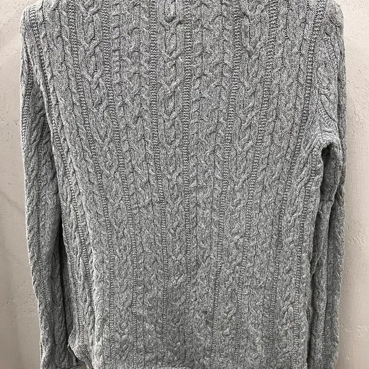 [BUNJANG] Cable Knit Sweater Gray L / 랄프로렌 케이블 니트 그레이 L