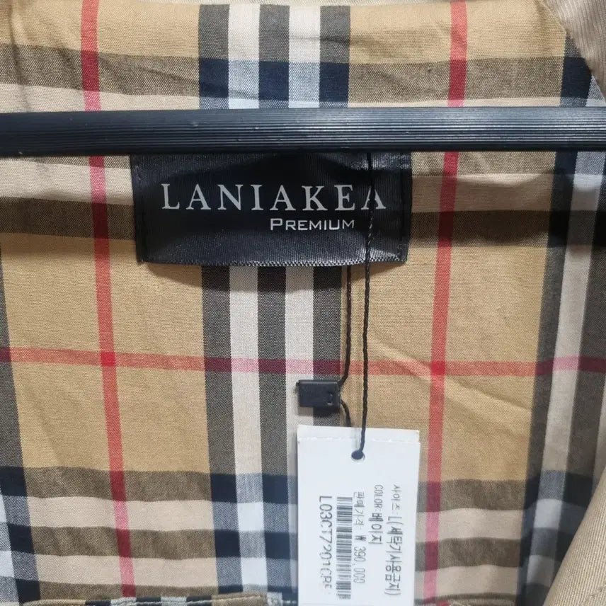 [BUNJANG] LANIAKEA Check Lined Trench Coat / LANIAKEA 체크 안감 트렌치 코트
