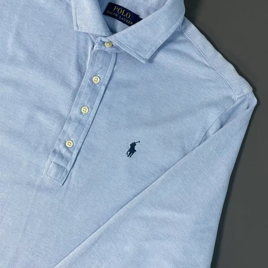 [BUNJANG] Polo Ralph Lauren Mesh Half Shirt / [L] 폴로 랄프로렌 메쉬 하프 셔츠
