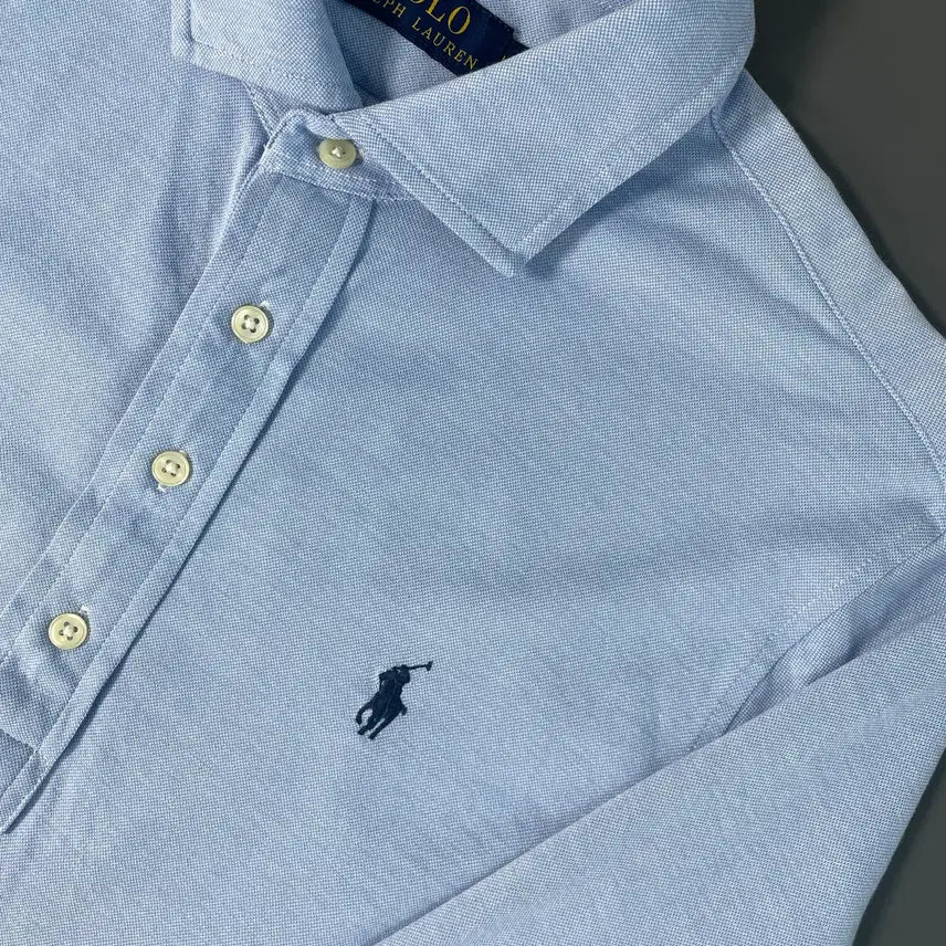 [BUNJANG] Polo Ralph Lauren Mesh Half Shirt / [L] 폴로 랄프로렌 메쉬 하프 셔츠