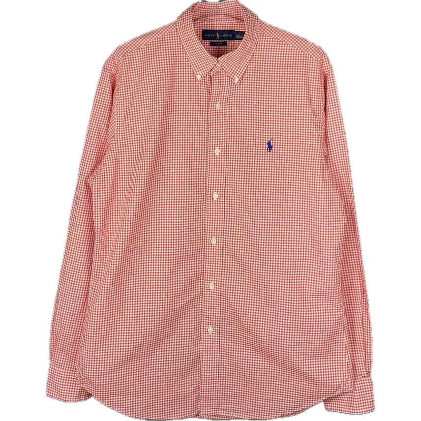 [BUNJANG] Polo Ralph Lauren Cotton Gingham Shirt / [L] 폴로 랄프로렌 자수로고 코튼 깅엄 셔츠 슬림핏