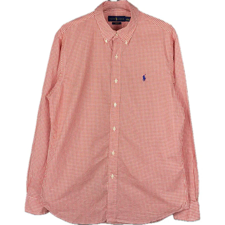 [BUNJANG] Polo Ralph Lauren Cotton Gingham Shirt / [L] 폴로 랄프로렌 자수로고 코튼 깅엄 셔츠 슬림핏