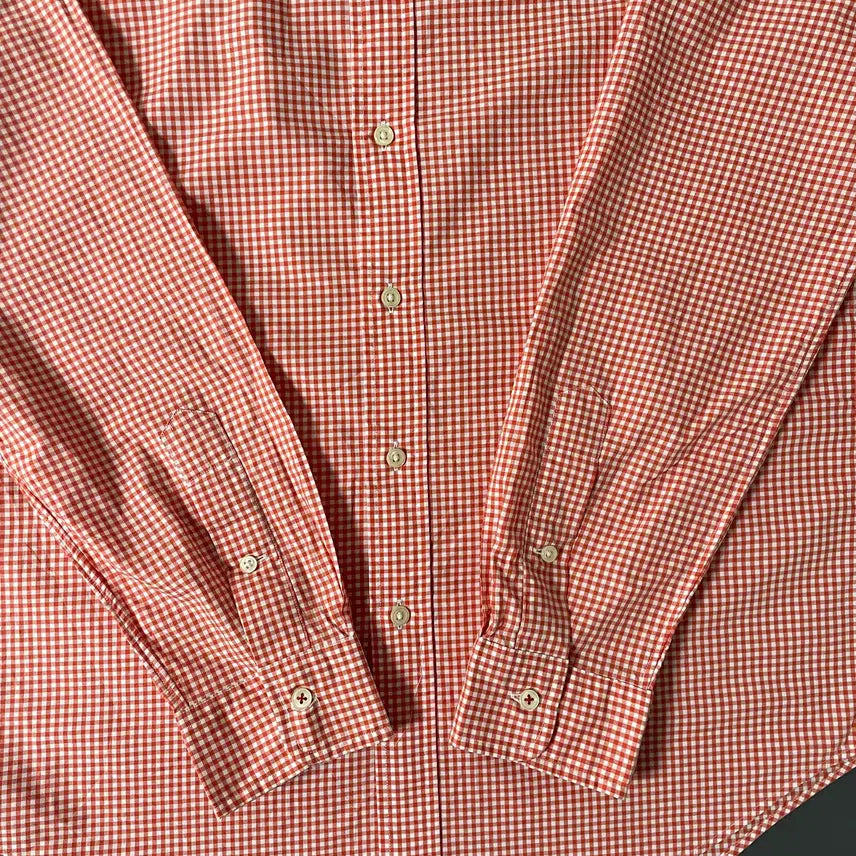 [BUNJANG] Polo Ralph Lauren Cotton Gingham Shirt / [L] 폴로 랄프로렌 자수로고 코튼 깅엄 셔츠 슬림핏