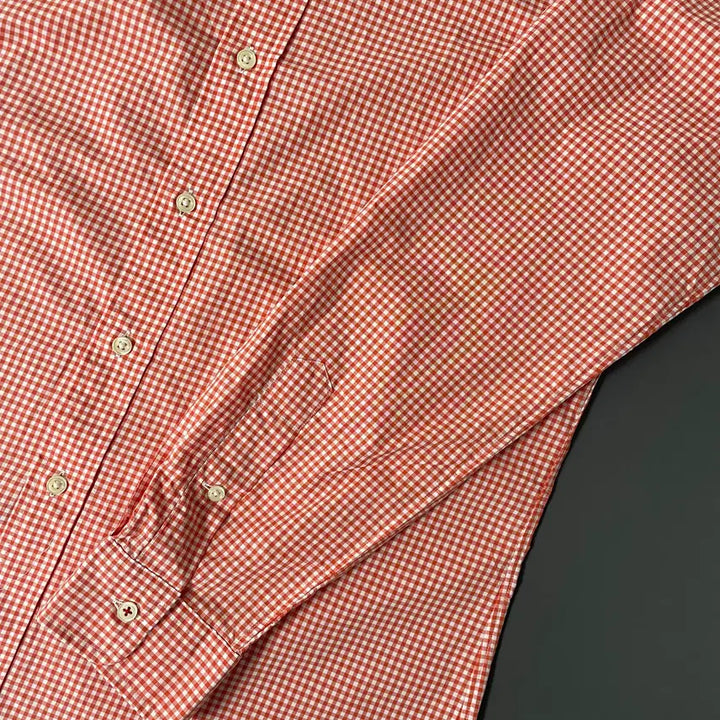 [BUNJANG] Polo Ralph Lauren Cotton Gingham Shirt / [L] 폴로 랄프로렌 자수로고 코튼 깅엄 셔츠 슬림핏