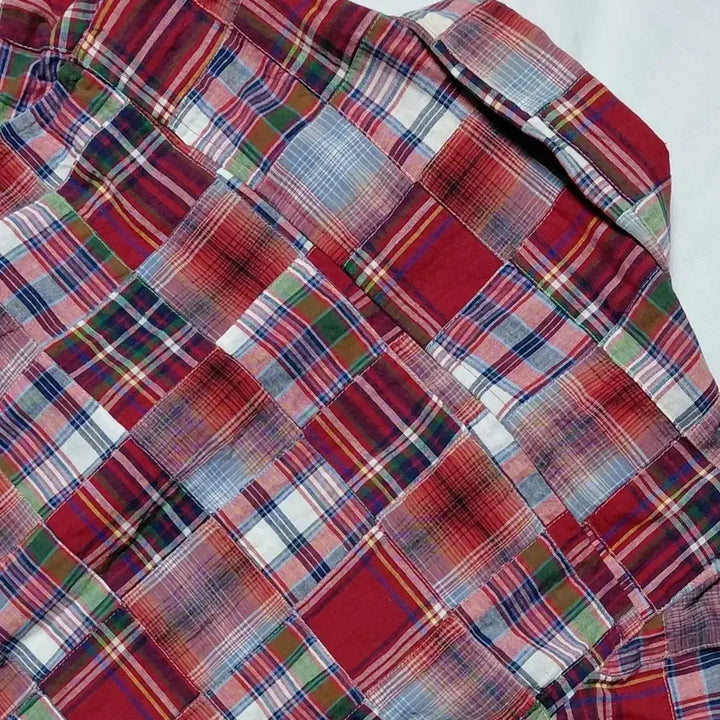 [BUNJANG] marka Hand Woven Madras Patchwork Shirt / 할인적용!! [marka] 핸드우븐 마드라스 패치워크 셔츠