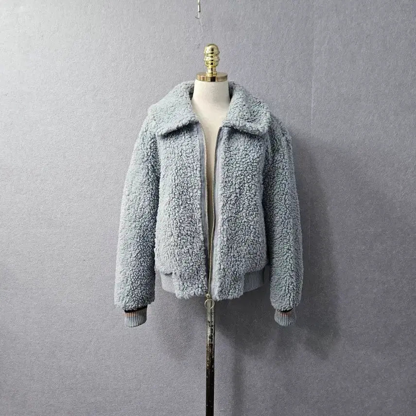 [BUNJANG] ITZY Sky Blue Dumble Fleece Jacket / 잇미샤  스카이블루  덤블 양털 자켓