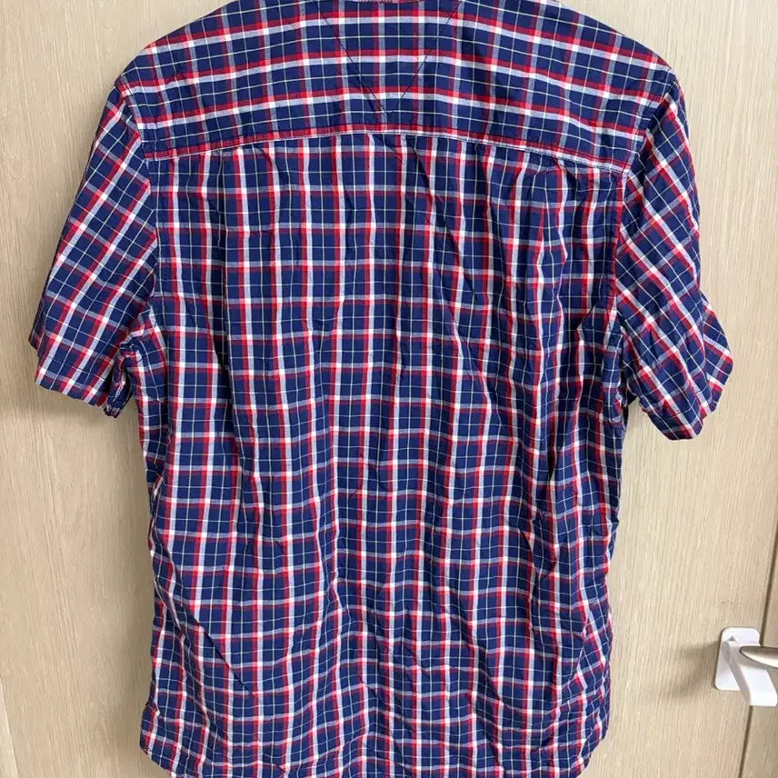 [BUNJANG] Tommy Hilfiger Checkered Short Sleeve Shirt XS / 타미힐피거 체크 반팔 셔츠 XS