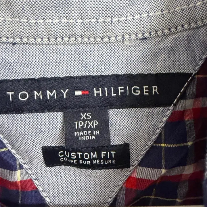 [BUNJANG] Tommy Hilfiger Checkered Short Sleeve Shirt XS / 타미힐피거 체크 반팔 셔츠 XS