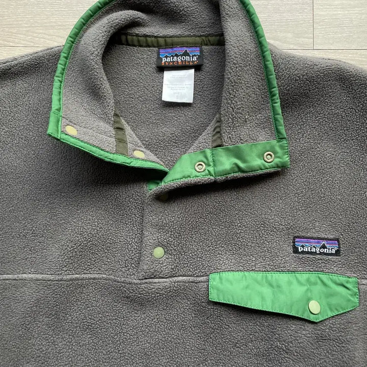 [BUNJANG] Patagonia Synchilla Gray Green Fleece Jacket / 파타고니아 신칠라 그레이 그린 플리스 patagonia