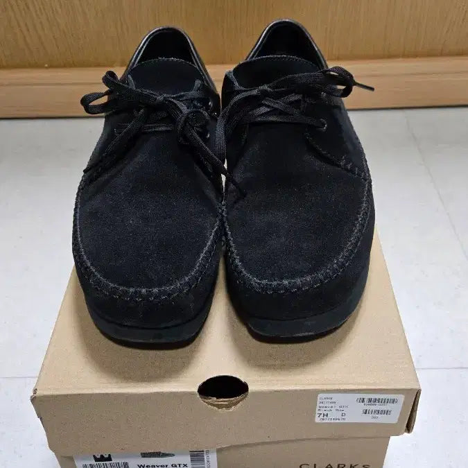 [BUNJANG] Clarks Weaver GTX Black Suede Shoes / 클락스 위버 GTX 블랙 스웨이드 고어텍스 weaver