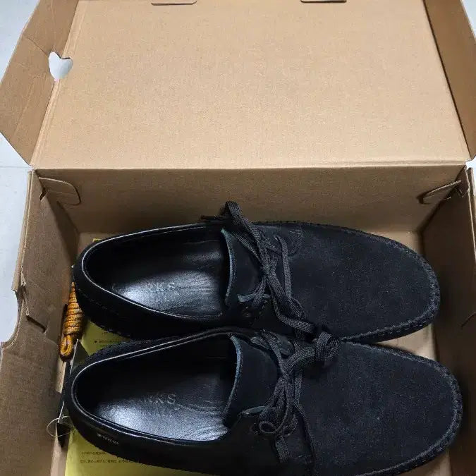 [BUNJANG] Clarks Weaver GTX Black Suede Shoes / 클락스 위버 GTX 블랙 스웨이드 고어텍스 weaver