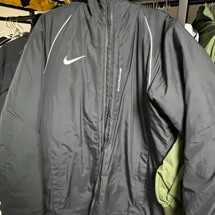 [BUNJANG] Nike Football Club Black Windbreaker Jacket / 나이키 풋볼클럽 블랙 바람막이 자켓