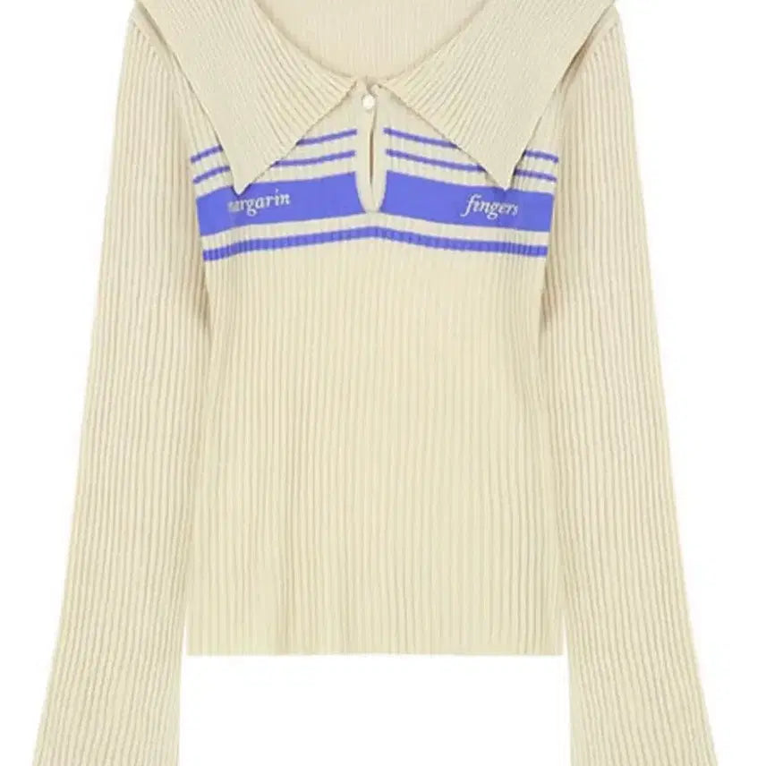 [BUNJANG] Margarine Fingers Chloe Logo Knit Sweater / 마가린핑거스 클로이 로고 니트
