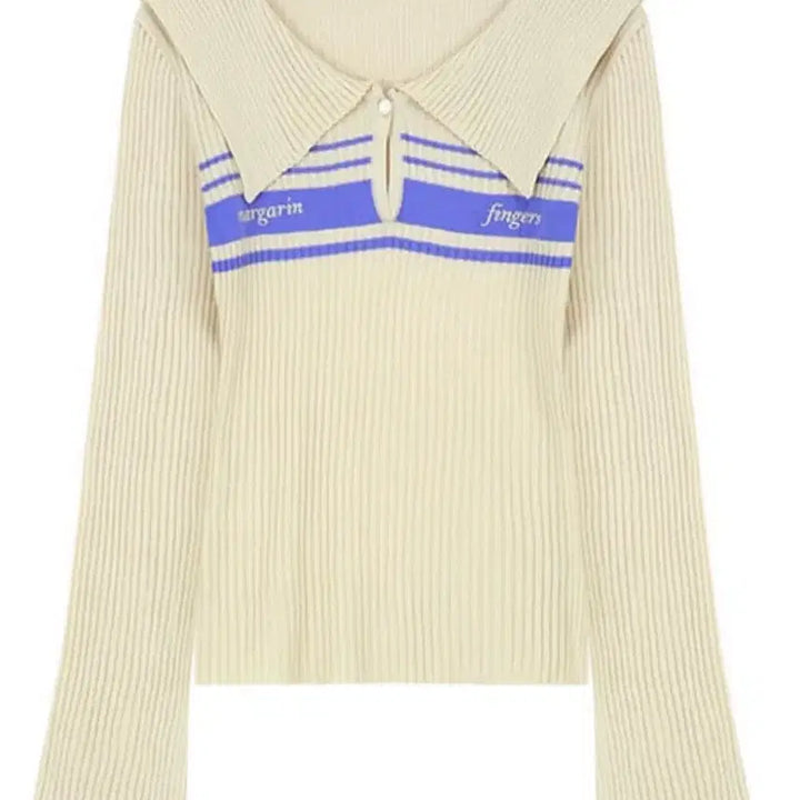 [BUNJANG] Margarine Fingers Chloe Logo Knit Sweater / 마가린핑거스 클로이 로고 니트