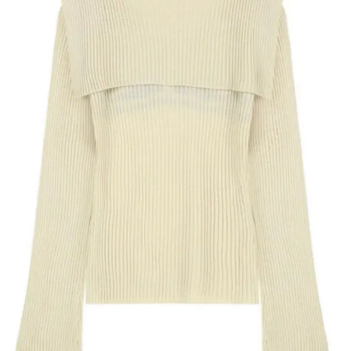 [BUNJANG] Margarine Fingers Chloe Logo Knit Sweater / 마가린핑거스 클로이 로고 니트