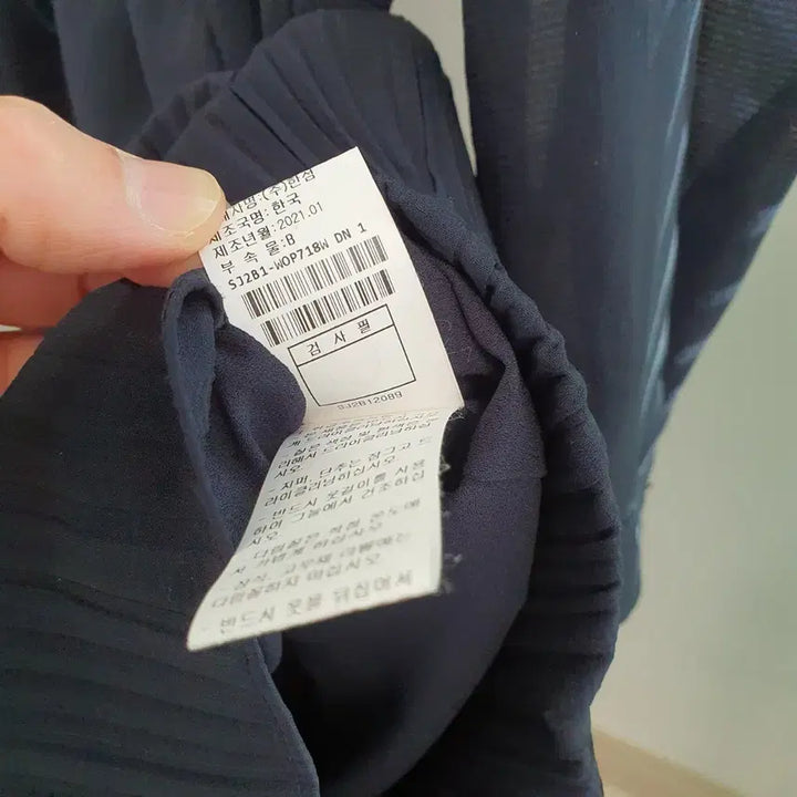 [SOLD OUT] 한섬sjsj 셔링 플리츠 쉬폰원피스